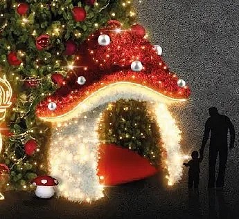 3D LED polosvetlo Easy Fix, vchodové, Ø 400 cm, teplá biela, hliník