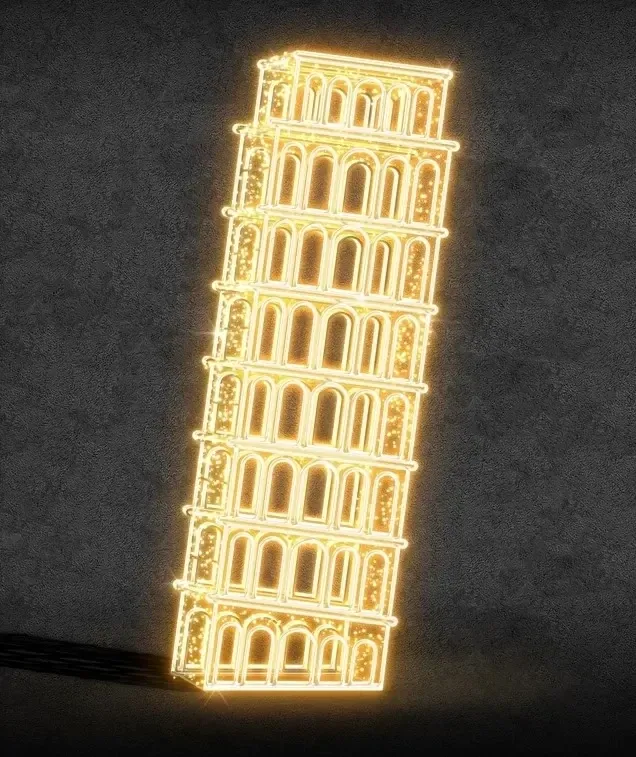 Svetelná veža LED, 149 x 295 x 149 cm, 36 V, 82 W, 168,5 kg, 3 diely