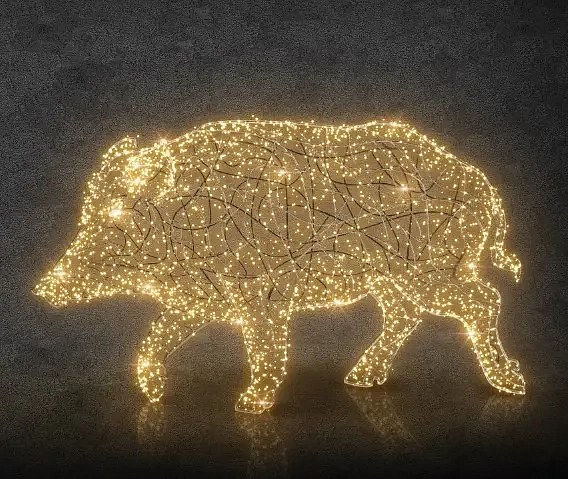 Eco Fix 2D LED svetlo diviak, WF, teplá biela, hliník