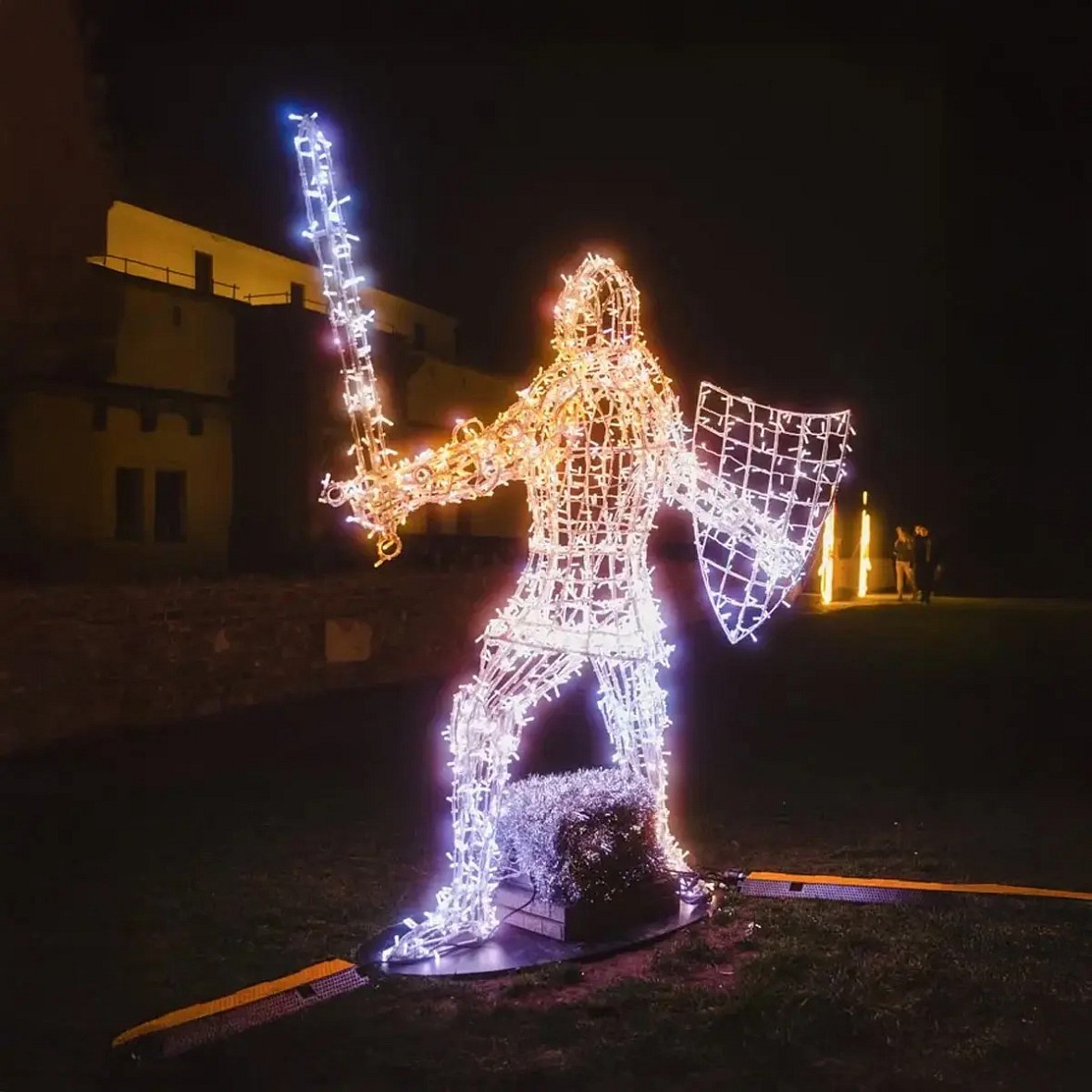 Eco Fix 3D LED Light Knight IV, 220 cm, teplá a ľadová biela, hliník