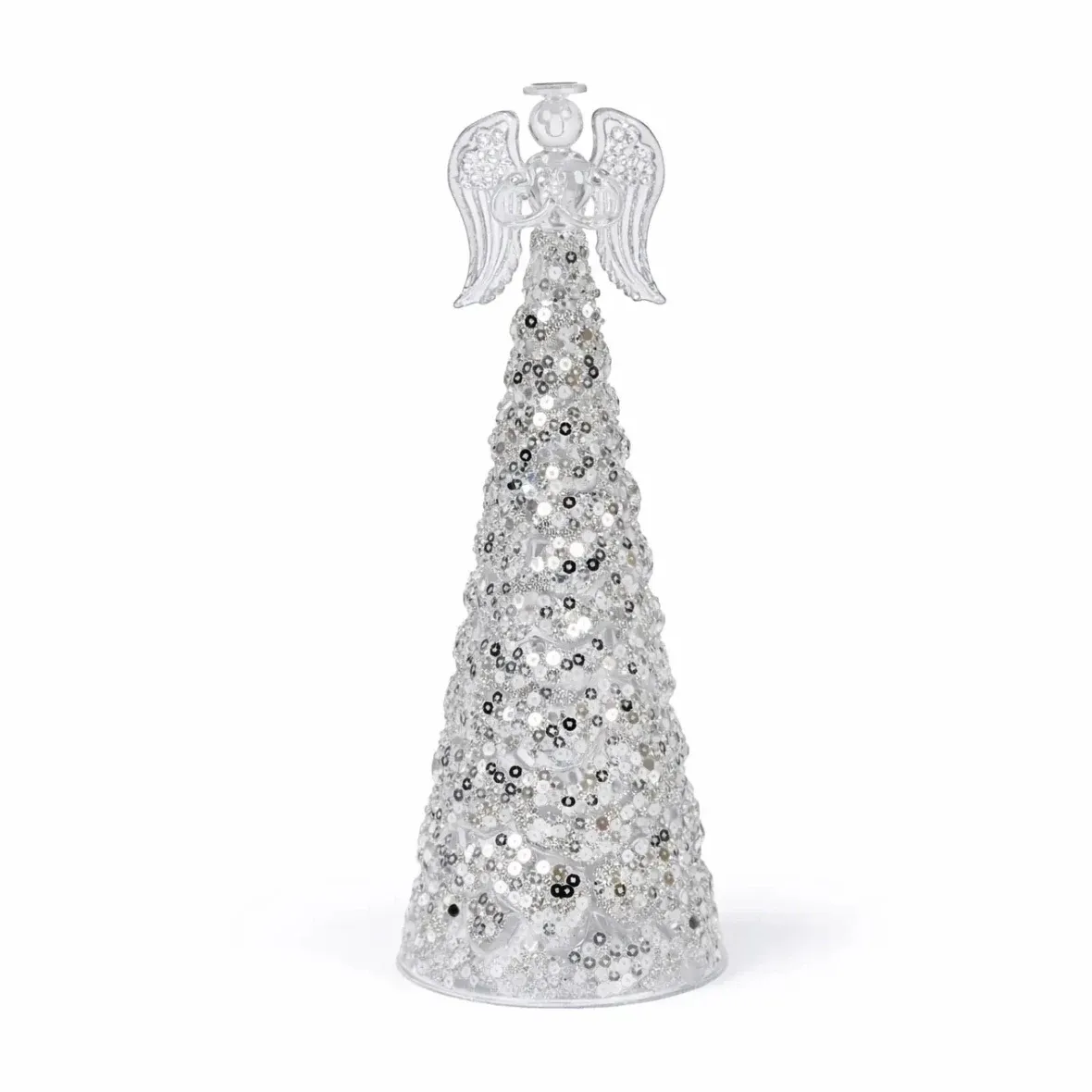 Sklenený anjel 6,5 × 10 cm, číre sklo
