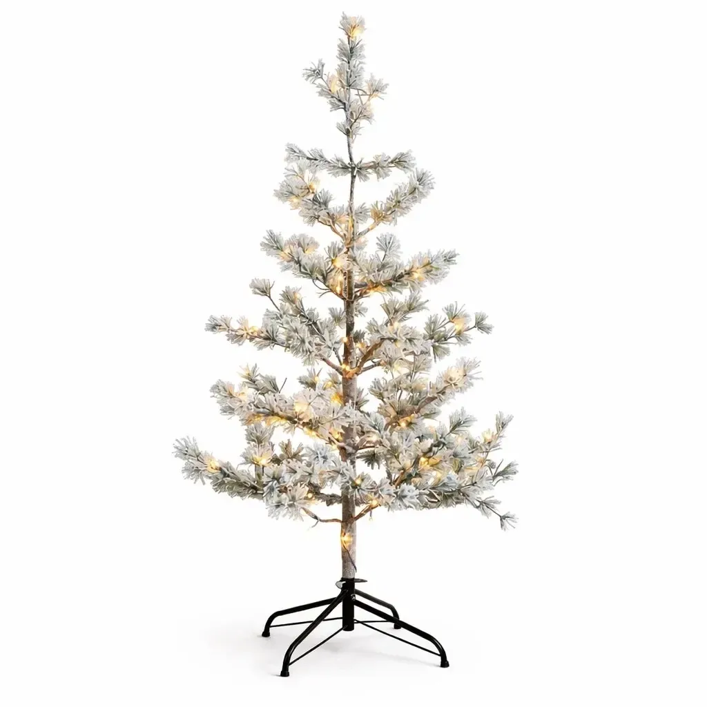 LED stromček Alfi, 120 cm, zasnežený