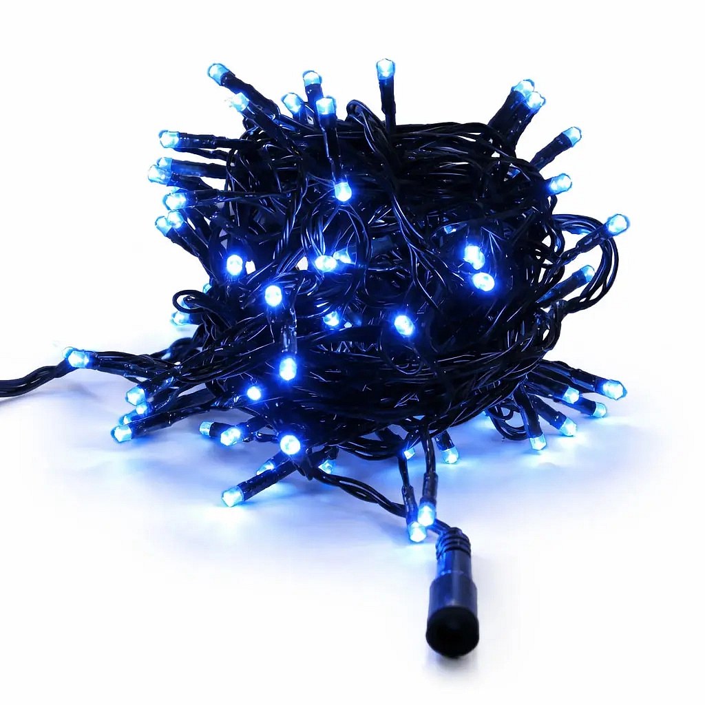 LED osvetlenie stromu 20 m modré IP44, vrátane napájania Hobby Line