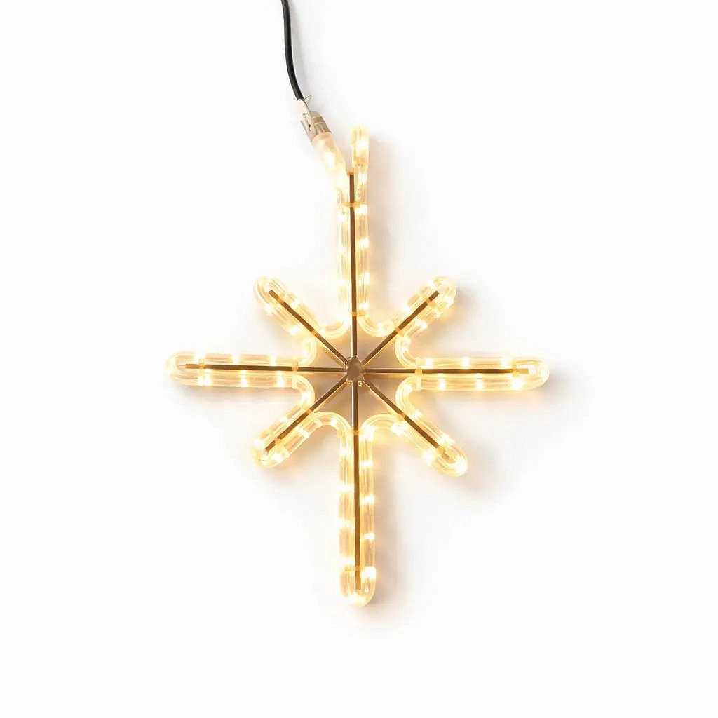 Easy Fix 2D LED svetlo Polaris I., 34 × 42 cm, teplá biela, závesné, hliník