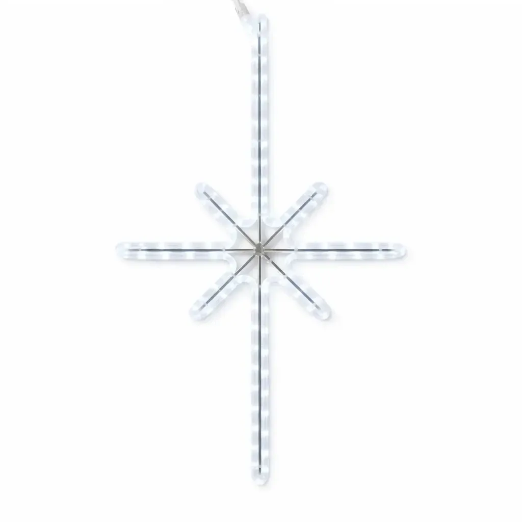 Easy Fix 2D LED svetlo Polaris I., 53 × 90 cm, závesné, ľadovo biela, hliník