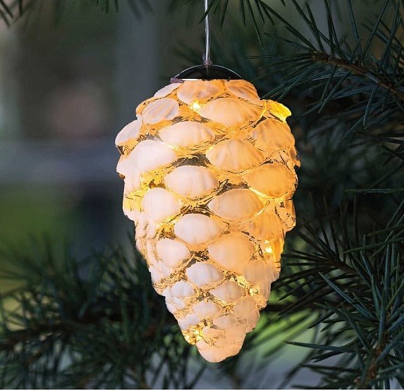 _Stiahnuté Dekorácia na ľadové sklo, kužeľ, 8 cm