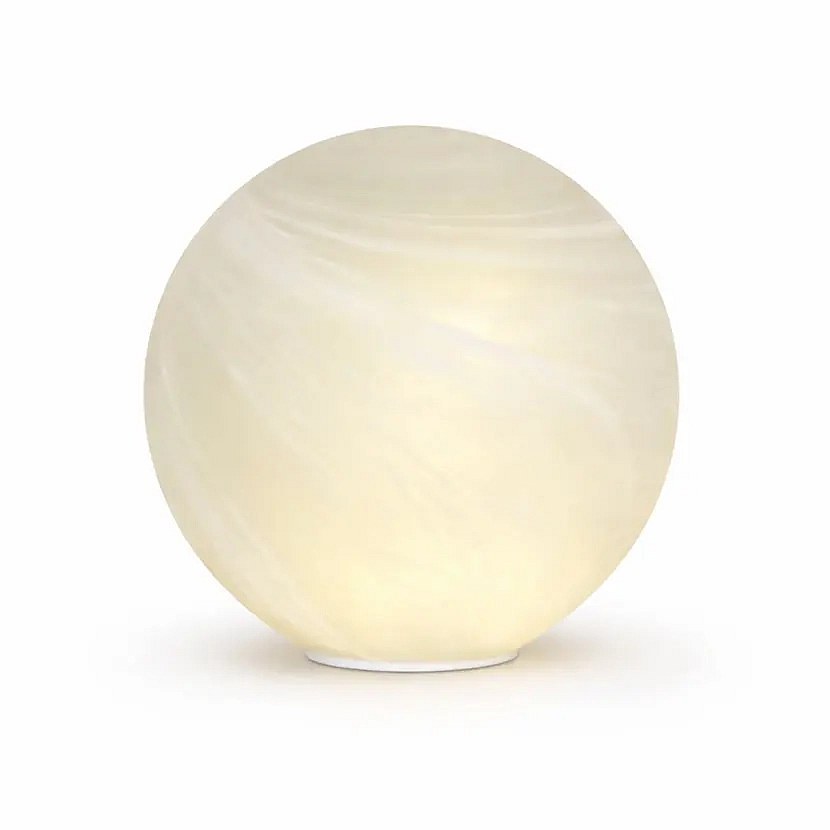 3D LED svietiaca guľa biela Odina 25 cm, matná, IP20 interiér