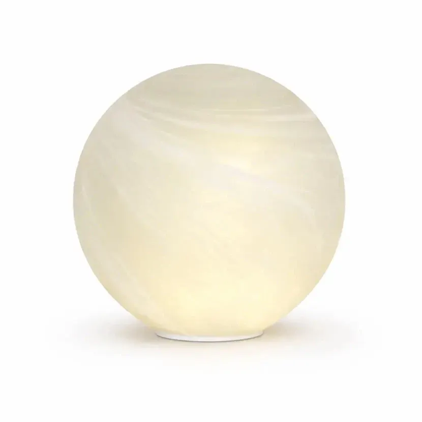 3D LED svietiaca guľa biela Odina 25 cm, matná, IP20 interiér