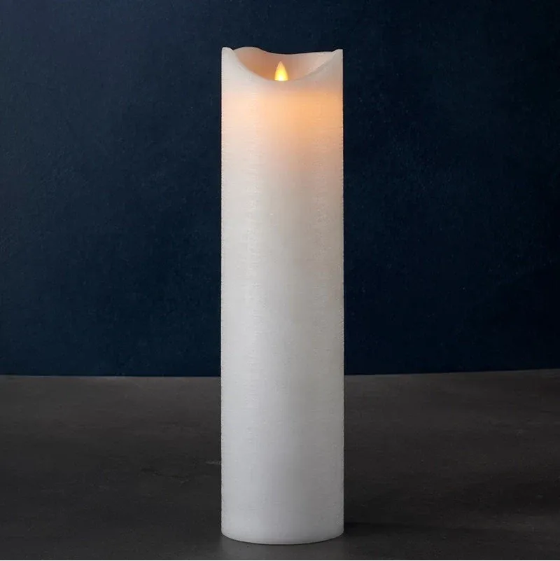 _Download Vosková LED sviečka Sara exclusive, 40 cm, biela