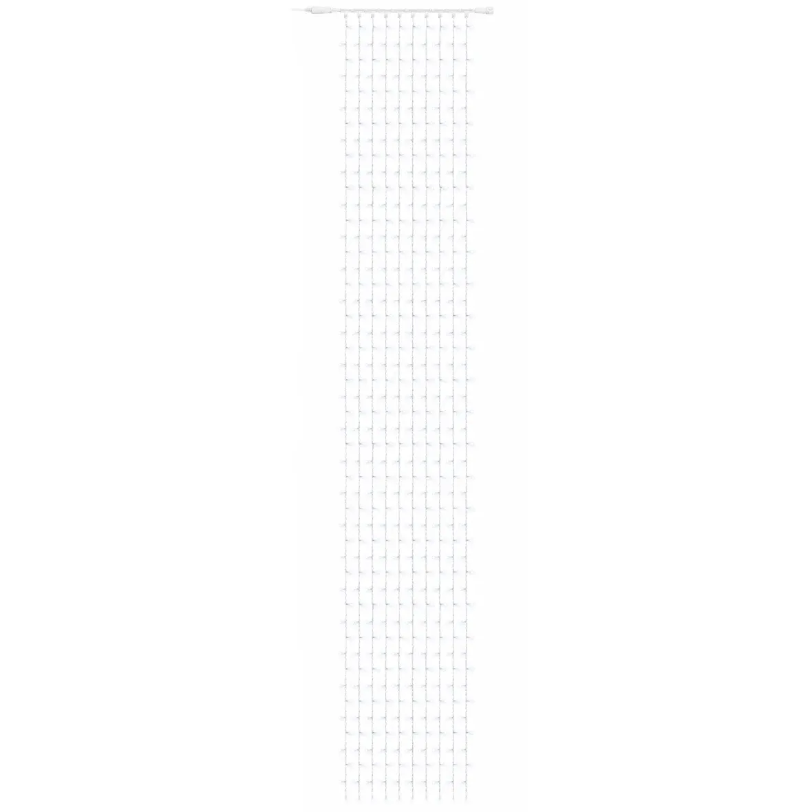 Easy Fix LED svetelná girlanda do exteriéru, 100 × 700 cm, ľadovo biela, 600 LED diód, biely kábel, IP67, predlžovací