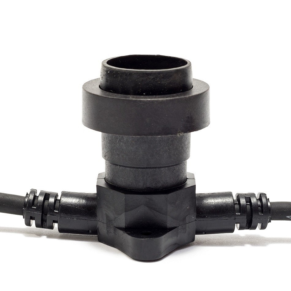Držiak Easy Fix pre žiarovky s päticou E27, 0,3 m, 1 držiak, IP67, čierna farba