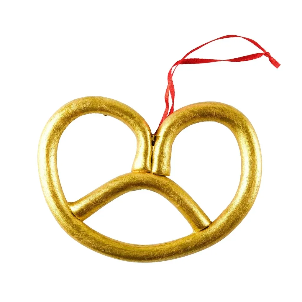 Ozdoba na vianočný stromček, 15 × 11 cm, zlatá, PVC, IP44, vonkajšia