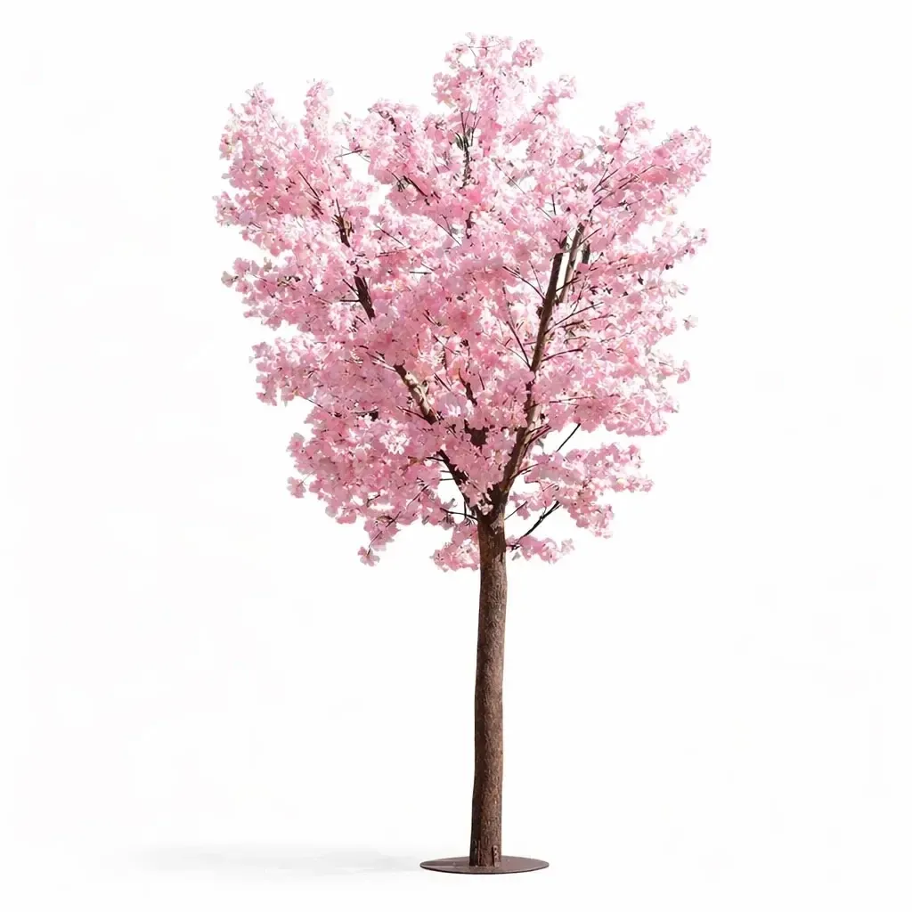3D umelý strom Sakura 300 × 200 cm, ružová dekorácia, IP44, kov a plast