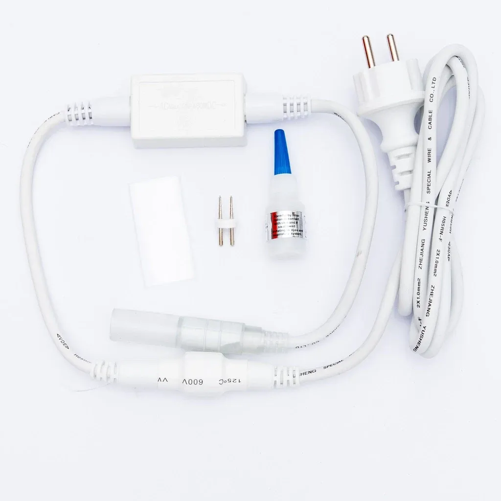 Štartovacia súprava Easy Fix AC/DC pre svetelné hadice, biela, IP44, 480 W