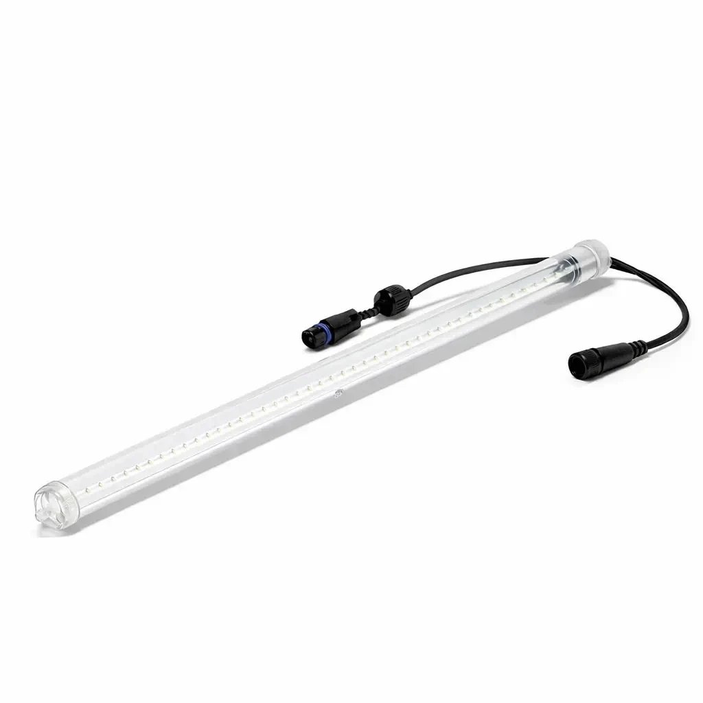 Easy Fix LED padajúci sneh 80 cm, ľadovo biela 96 LED, čierny kábel IP44, predĺženie