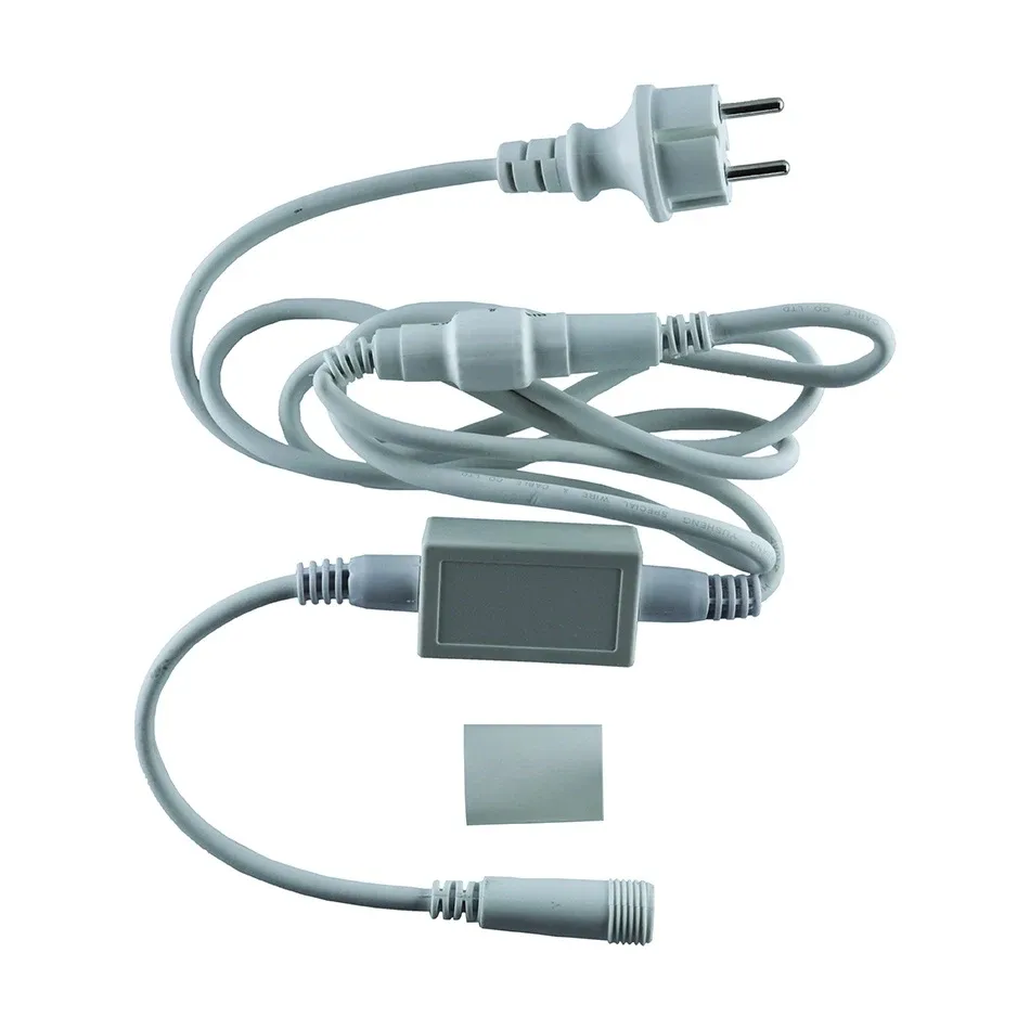 Napájací kábel Easy Fix, vonkajšie použitie, 2 m, odpojiteľný AC/DC, IP67, biely