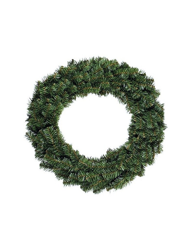 Zelený veniec, vonkajší priemer 60 cm, vnútorný priemer 30 cm