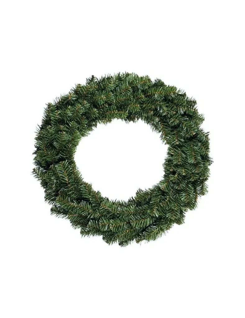 Zelený veniec, vonkajší priemer 60 cm, vnútorný priemer 30 cm
