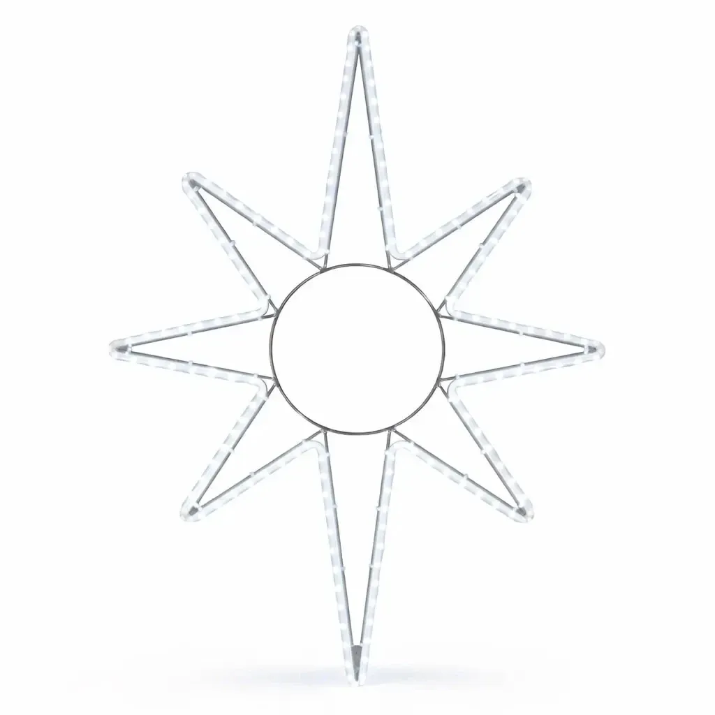Easy Fix 2D LED hviezdicové svetlo X., 82 × 125 cm, ľadovo biela, závesné, hliník