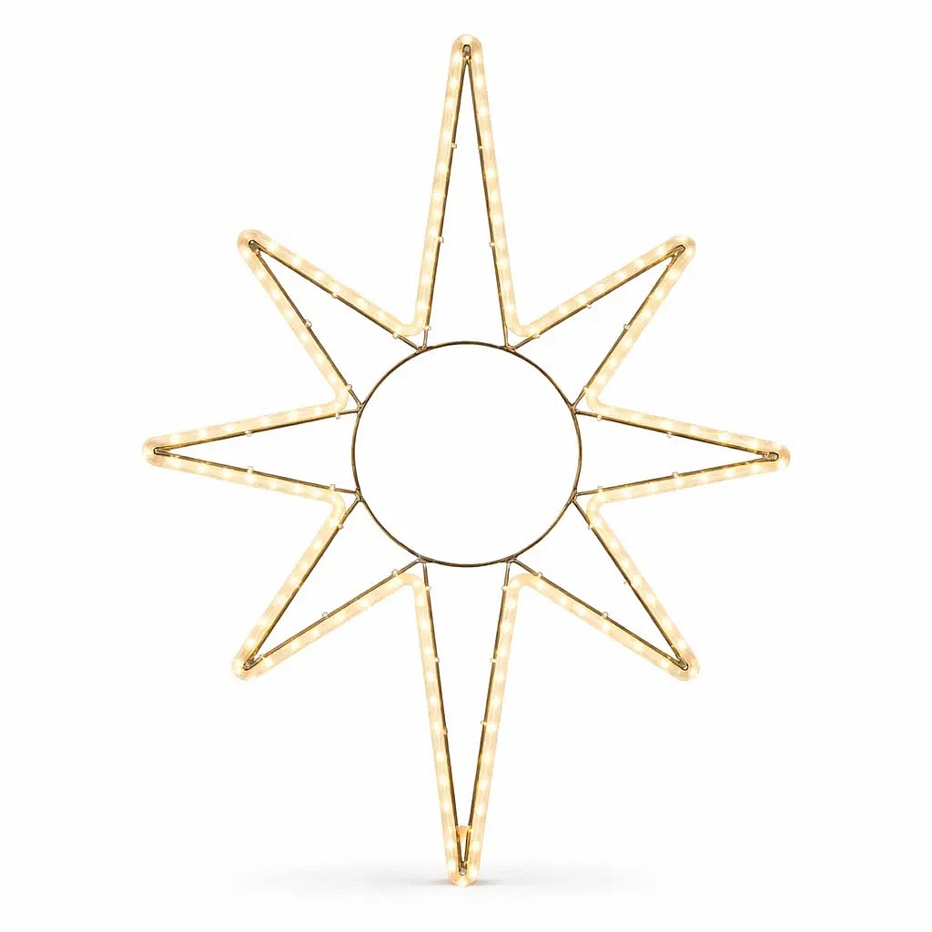 Easy Fix 2D LED Star Light X., 82 × 125 cm, teplá biela, na zavesenie, hliník