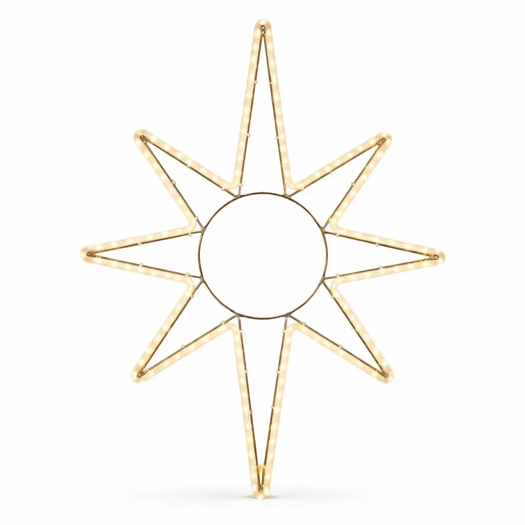 Easy Fix 2D LED Star Light X., 82 × 125 cm, teplá biela, na zavesenie, hliník