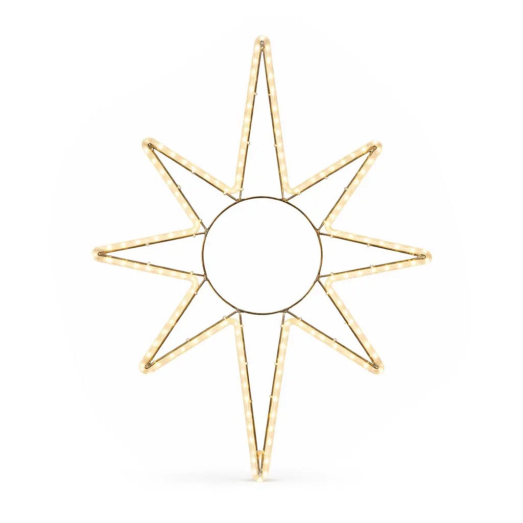 Easy Fix 2D LED Star Light X., 70 × 100 cm, teplá biela, na zavesenie, hliník