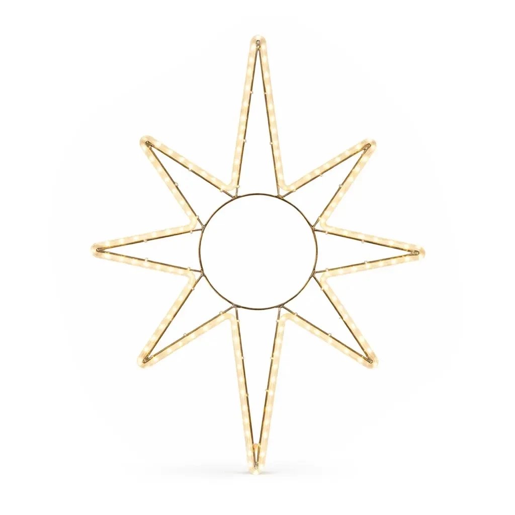 Easy Fix 2D LED Star Light X., 70 × 100 cm, teplá biela, na zavesenie, hliník