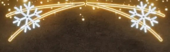 Svetelný previs Easy Fix 2D LED s 2 vločkami, 350 × 100 × 4 cm, teplá a ľadová biela, hliník