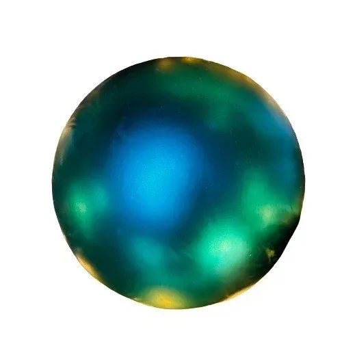 Plastová guľa, priemer 20 cm, pávovo zelená, matná, UV
