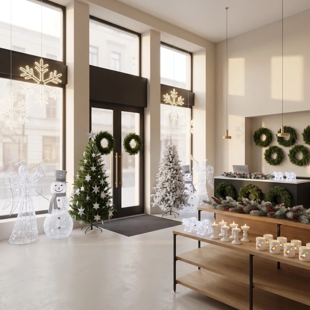 Vianočná kolekcia Retail Flagship, pre flagship, veľkú predajňu alebo viac pobočiek