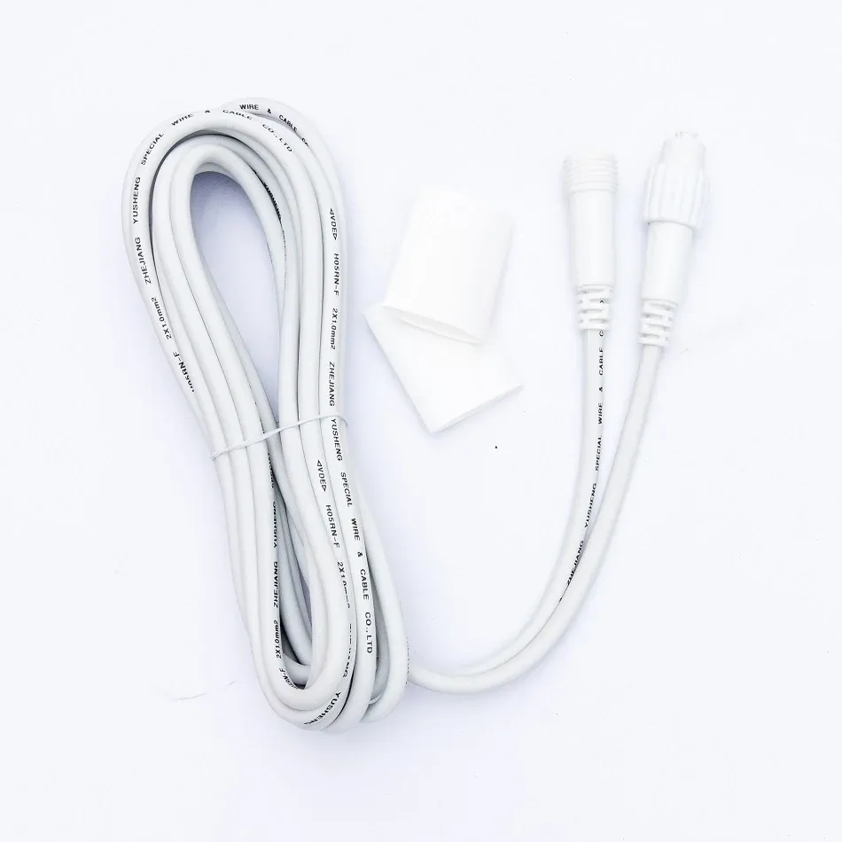 Predlžovací kábel Easy Fix, 5 m, biely, IP67