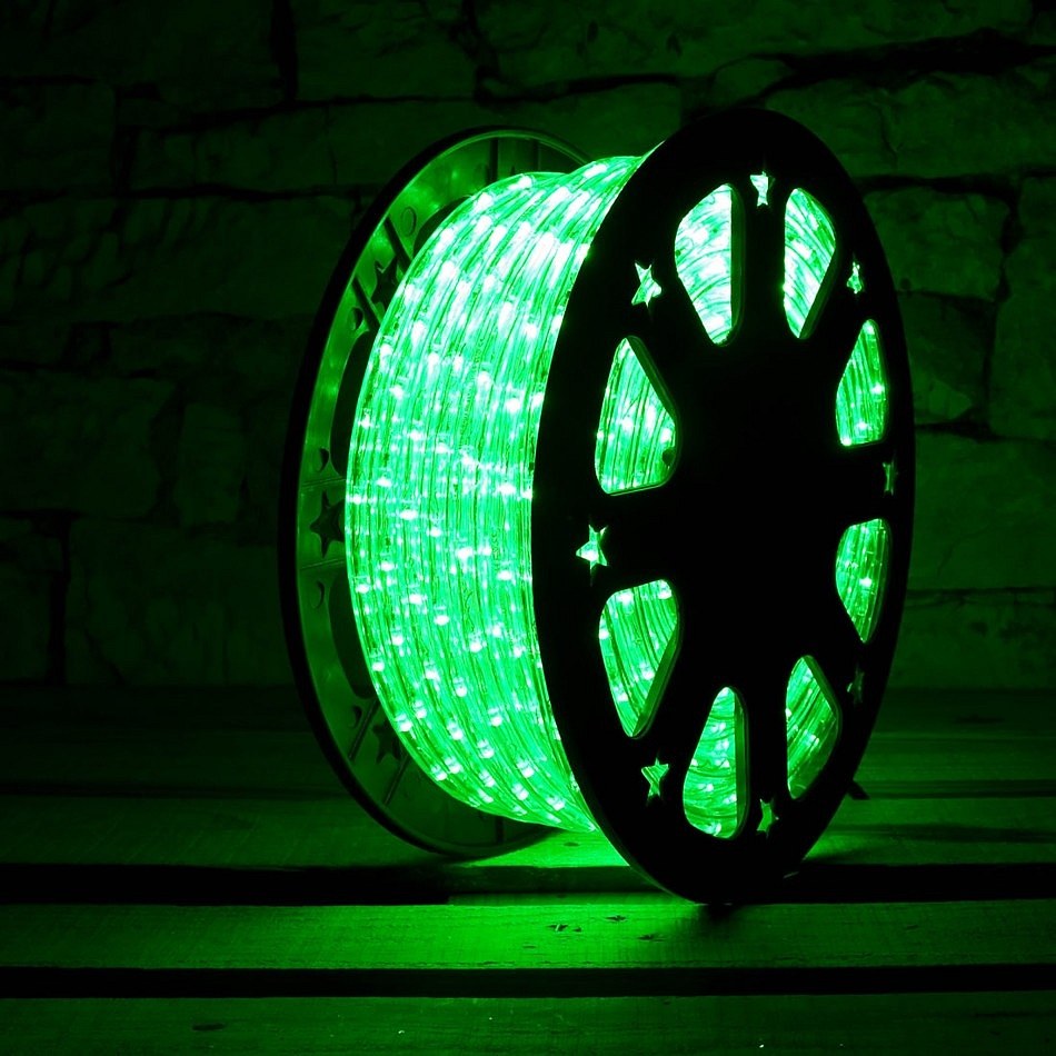 LED svetelná trubica - 50m, zelená, 1500 diód