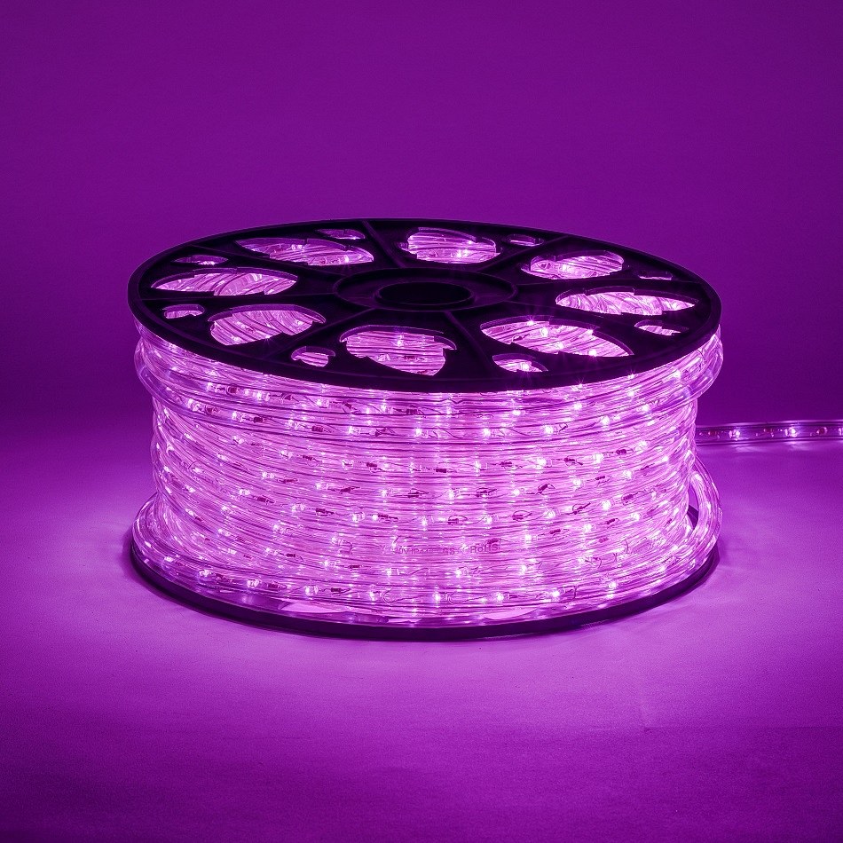 LED svetelná trubica - 50m, ružová, 1500 diód