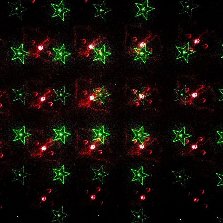Laserové osvetlenie - vianočné vzory