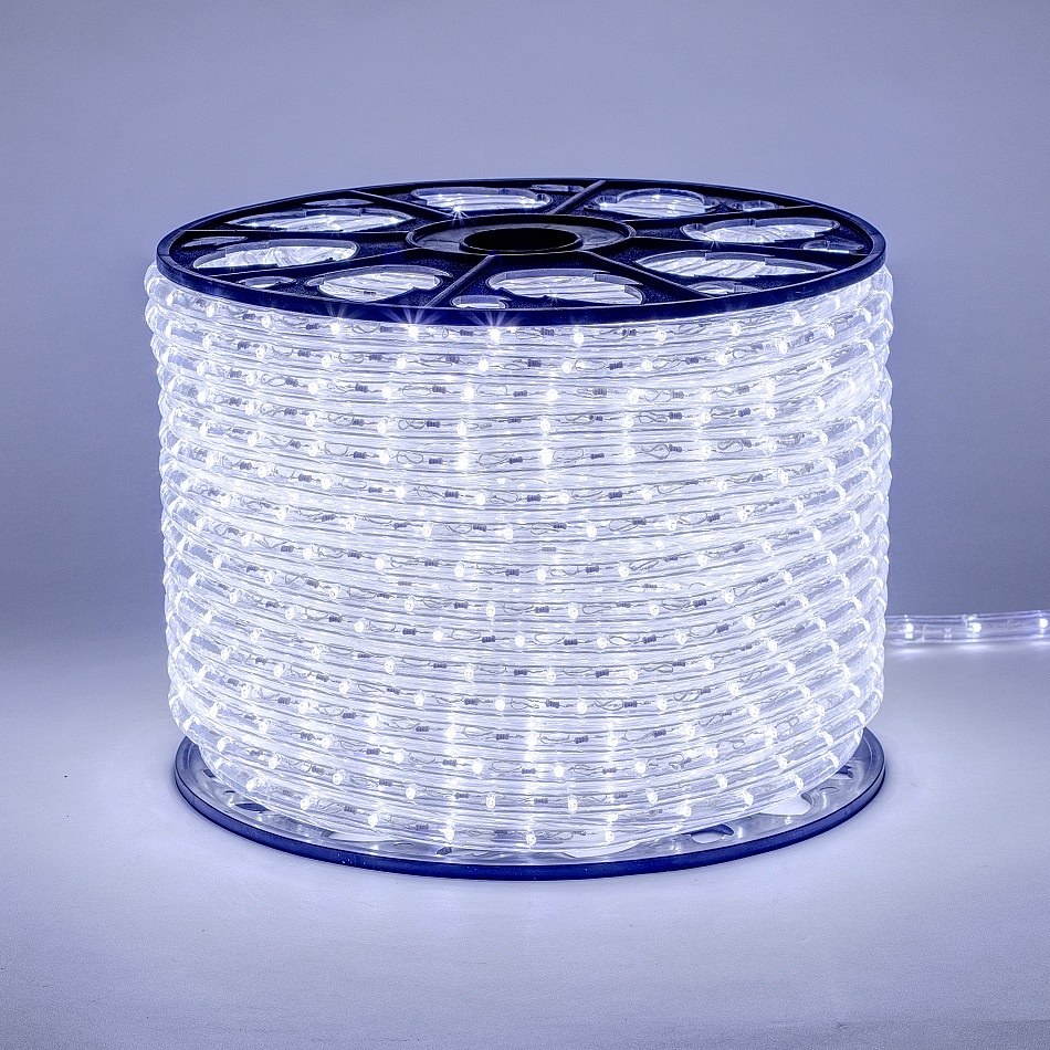 LED svetelná trubica - 100m, ľadová biela, 3000 diód