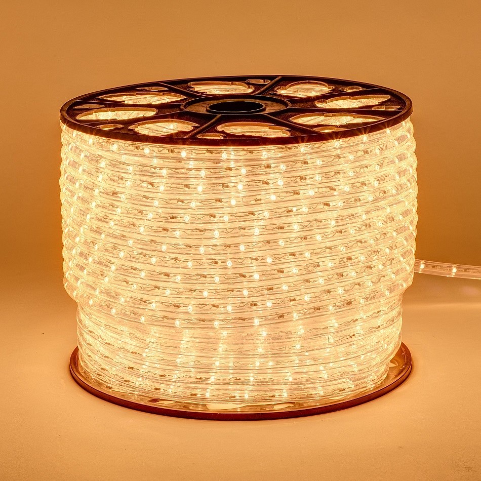 LED svetelná trubica - 100m,teplá biela, 3000 diód