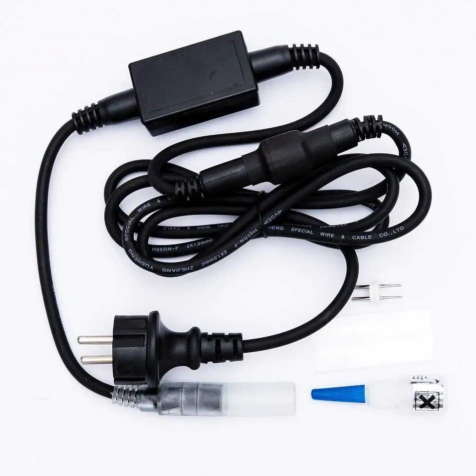 Štartovacia súprava Easy Fix AC/DC pre svetelné hadice, čierna, IP44, 480 W