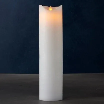 _Download Vosková LED sviečka exkluzívna, 30 cm, biela
