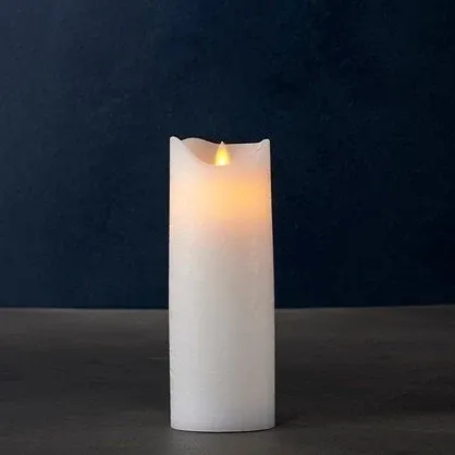 _Download Exkluzívna vosková LED sviečka, 20 cm, biela
