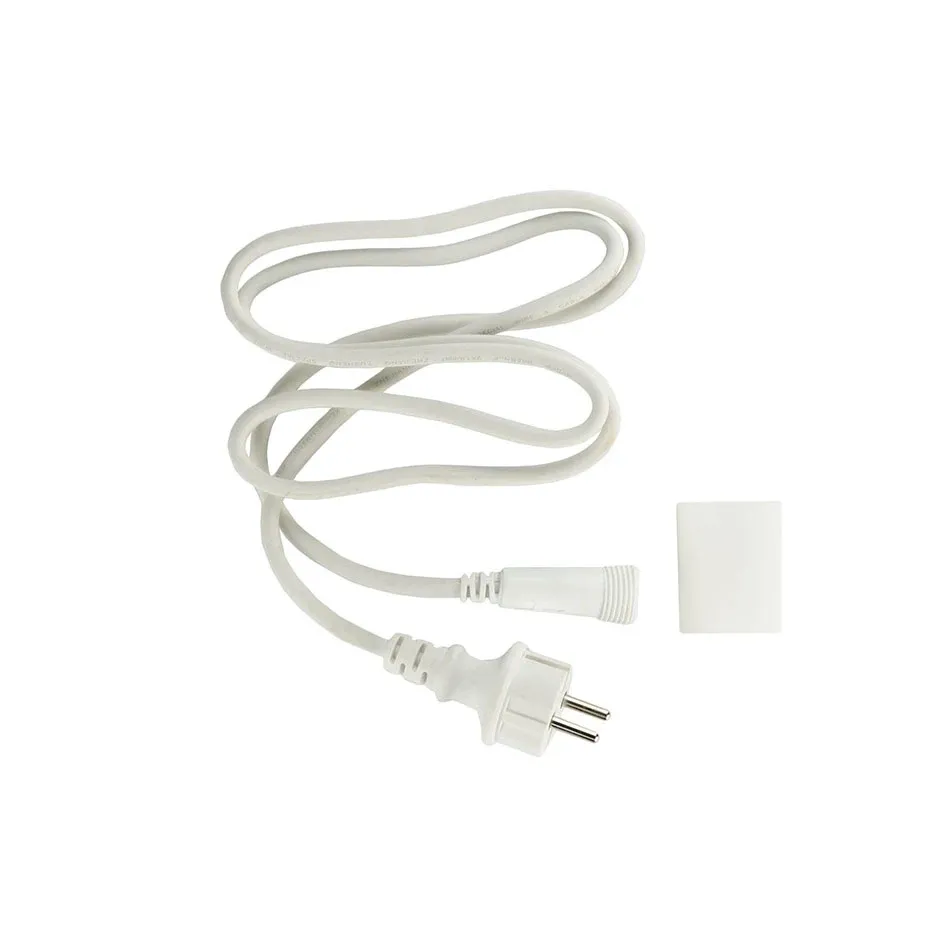 Vonkajší kábel zdroja Easy Fix, bez AC/DC, biely, IP67