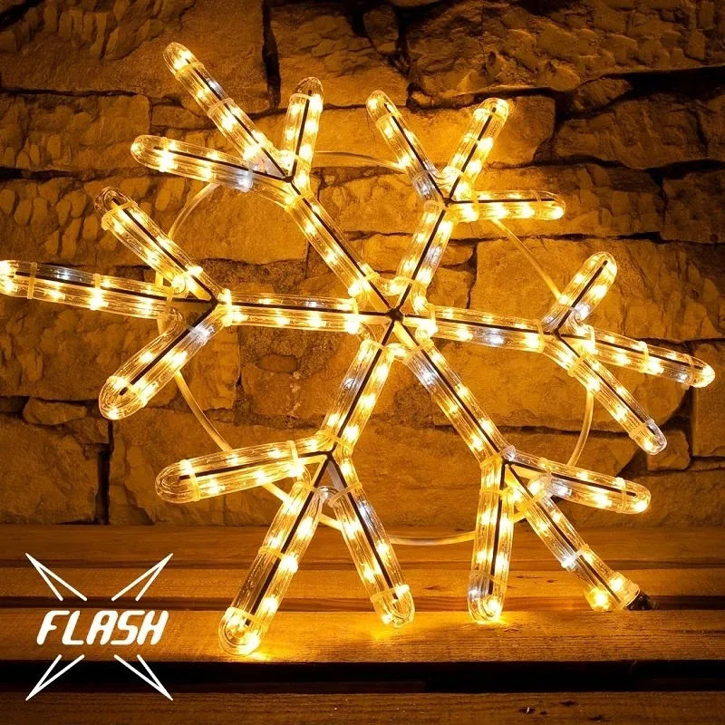 Easy Fix 2D LED svetlo VIII, Ø 60 cm, teplá biela s bleskom, sada verejného osvetlenia, hliník